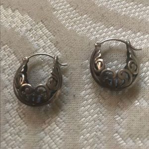 Silpada sterling silver hoop earrings